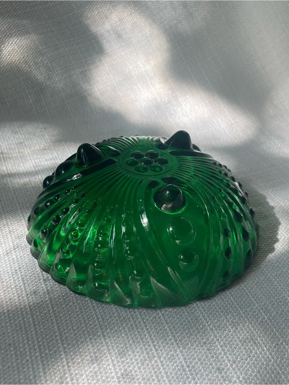 Vintage Anchor Hocking Burple Inspiration Green Glass Small Dessert Bowl!